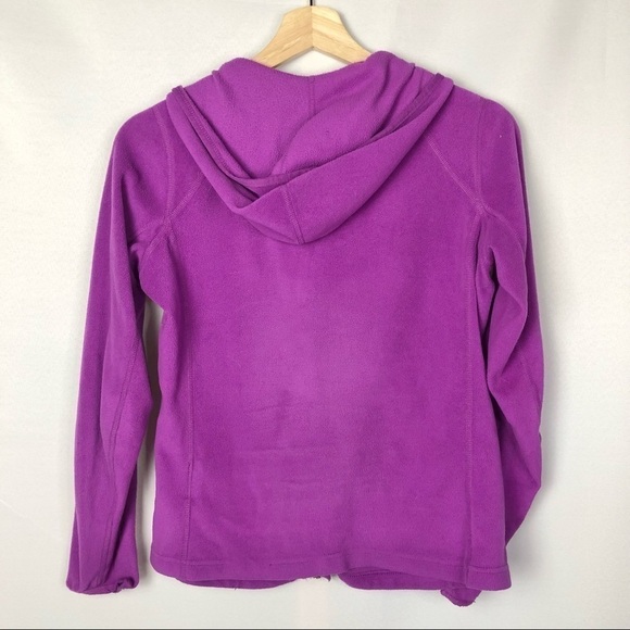 The North Face Purple Light Fleece Full Zip Hooded Jacket XS - Picture 2 of 5